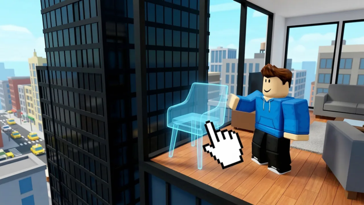 Build Your Apartment glass penthouse on Roblox